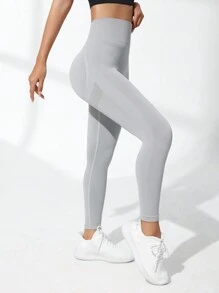 Easithlete Quần Leggings Thể thao Nữ - Màu Xám nhạt - Xem 6