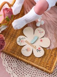 Newborn Baby Milestone Wooden Number Board Set, Perfect For Photo Props - Multicolor - View 6