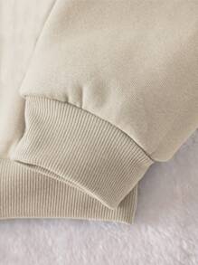 INAWLY Áo Hoodie in hình nhân vật và khẩu hiệu, thích hợp cho lễ tốt nghiệp, tựu trường, lễ tốt nghiệp, giáo viên, áo nỉ mùa thu cho mùa tựu trường. - Màu be - Xem 6