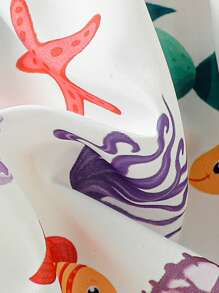 Baby Girls' Oceanic Creature Pattern Dress - Multicolor - View 4