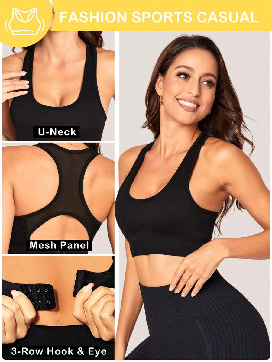 Running Seamless High Elastic Breasted Sports Bra