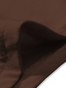 Men's Patriotic Flag & Letter Print T-shirt - Coffee Brown - View 6