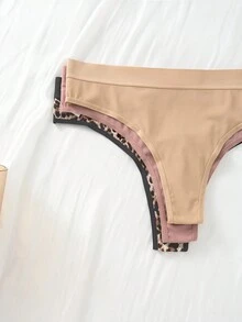 女士7入組無縫美麗蕾絲網鱷紋t-back - 彩色 - 查看 3