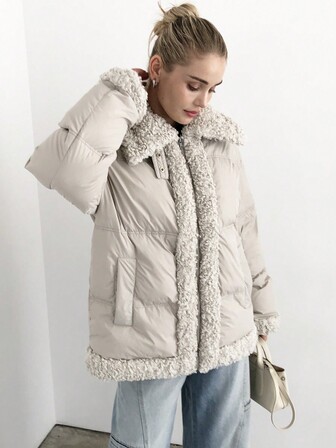 2023 Women Winter Fur collar Parka