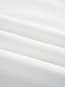 SHEIN EZwear Của phụ nữ In Khẩu hiệu Vòng cổ Áo nỉ Và Quần thể thao Bộ - trắng - Xem 9