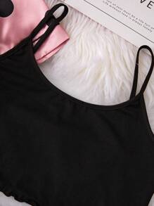 Conjunto De 4 Peças Para Casa Com Bolinhas Rosa Para Meninas Adolescentes, Incluindo Calças Compridas, Camisa De Manga Curta, Shorts E Camisola, Casual E Confortável
