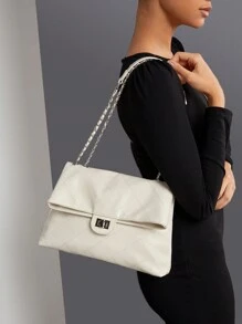 BizChic 單肩包 - 米色 - 查看 2