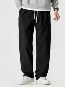 Pantaloni Sportivi Lavorati A Maglia A Gamba Dritta Da Uomo Per La Primavera E L'autunno