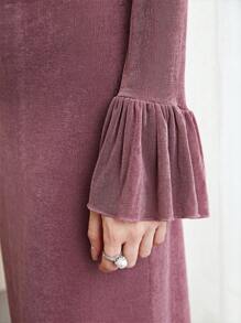 Modelyn Vestido Con Volantes Para Mujer - Rojo violeta - Ver 4