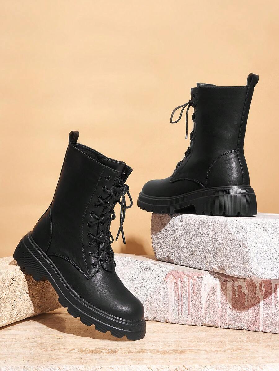 休閒短靴 - 黑色 - 查看 1