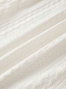 Loomaby 孕妇纯色系带前身紧身连衣裙，长袖，适合婴儿洗礼 - 白色 - 查看 9