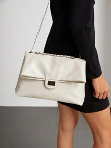 BizChic 單肩包 - 米色 - 查看 5