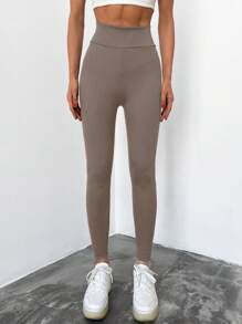 RueChic Women's Cropped Leggings - Camel - View 4