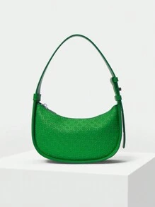 MOTF PREMIUM WOMEN'S GREEN SIMPLE & VERSATILE SHOULDER BAG - Green - View 2