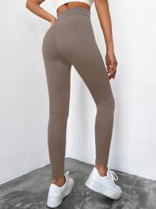 RueChic Women's Cropped Leggings - Camel - View 2