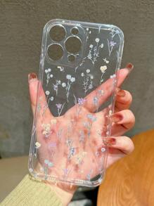 Ayoung Kwon Artist Vacation Flower Pattern Transparent Shockproof Phone Case, Holiday, Valentine's Day