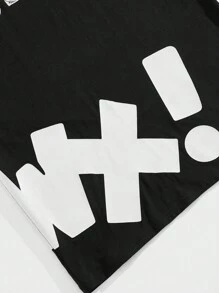 GAWX Artist Men Letter Graphic Tee, For Holiday, Vacation, Festival - Black - View 4