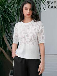 Anewsta Women Knit Tops - Putih - View 4
