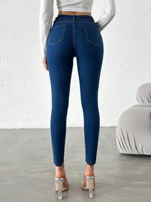 Damski Jednolity kolor Skinny Jeans