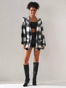 TORRION In kẻ sọc Nút Lên Áo trùm đầu - Nhiều màu - Xem 6