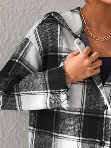 TORRION In kẻ sọc Nút Lên Áo trùm đầu - Nhiều màu - Xem 8