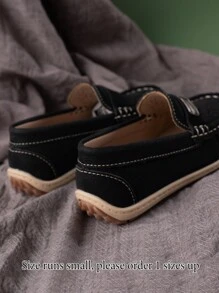 1 Pair Of Comfortable, Non-Slip, Fashionable, Versatile, Lightweight, Minimalist Children's Casual Flat Shoes, Suitable For All Seasons