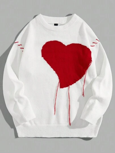 新品未使用★NKNIT heart pattern pullover sweat 新品未使用☆NKNIT heart pattern pullover sweat