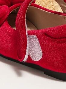 新款秋冬女童公主柔軟底寬鬆休閒舒適鞋，紅色，可愛時尚嬰兒跳舞鞋 - 紅色 - 查看 5