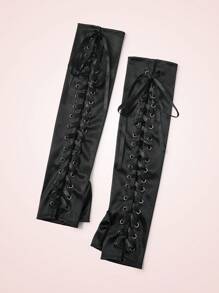 SHEIN MOD 女士手臂套,街頭潮流風格 - 黑色 - 查看 3