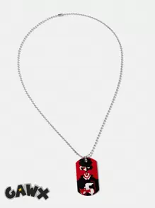 GAWX 1 Miếng Thời trang Sắt Đồ họa Hình Vòng cổ mặt dây chuyền Đối với phụ nữ Để Trang Trí Hàng Ngày - Nhiều màu - Xem 1