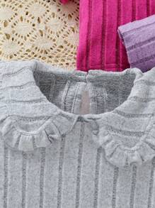 3pcs/Set Baby Girls' Peter Pan Collar T-Shirt Top For Summer - Multicolor - View 3