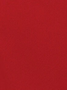 EMERY ROSE Women's Buttoned Notched Lapel Casual Woolen Overcoat With Slanted Pockets For New Year Clothes Fall Winter Cloth For Women - Red - View 7