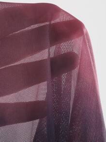 DAZY 女士扎染网眼衬衫外出上衣、短款上衣