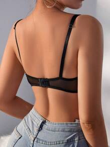 SHEIN Brasier De Encaje De Lencería Para Mujer