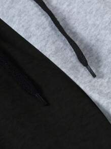 Manfinity LEGND Men's Sweatpants With Letter Emoticon And Color Block, Goth Sweatpants, For Rave - Multicolor - View 4