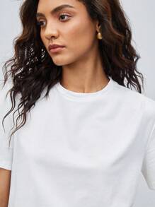 BizChic 女士短袖t恤 - 白色 - 查看 7