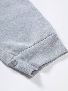 Manfinity LEGND Men's Sweatpants With Letter Emoticon And Color Block, Goth Sweatpants, For Rave - Multicolor - View 5