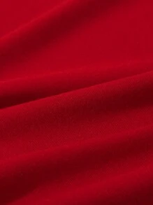 SHEIN Kurzarm T-shirt Mit Herz Muster Für Mädchen