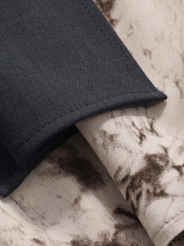 Ladies' Patchwork And Tie-Dye Print Skirt