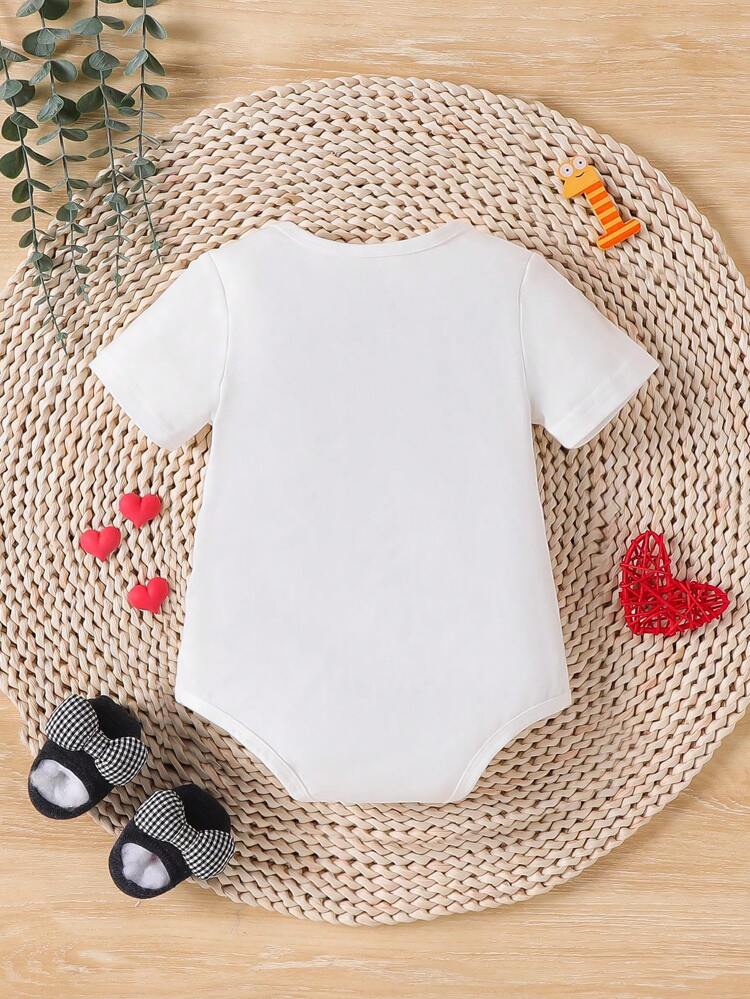 Baby Boys' Valentine'S Day Slogan Printed Bodysuit