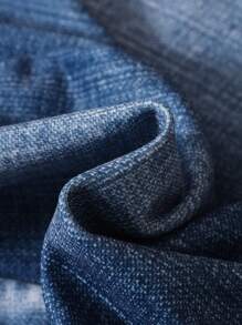 SHEIN 男婴卡通恐龙图案圆领落肩卫衣和牛仔效果松紧腰裤套装 - 彩色 - 查看 9