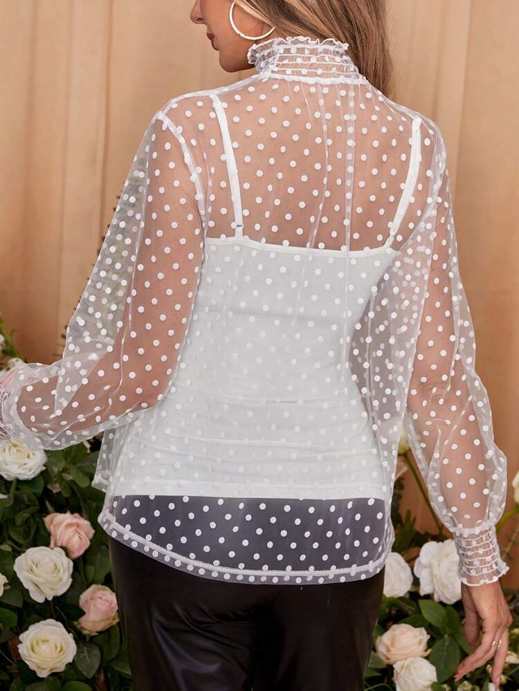 Mesh Splicing Maternity Top
