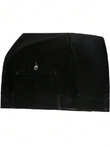 Ngày lễ tình nhân Nam Nhung Dày lên Đen Quần tây Cho mùa đông , Giữ Ấm - màu đen - Xem 5