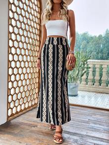 SHEIN Unity 女款幾何印花半身裙 - 彩色 - 查看 6