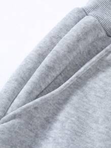 Manfinity LEGND Men's Sweatpants With Letter Emoticon And Color Block, Goth Sweatpants, For Rave - Multicolor - View 3