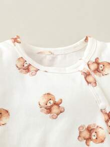 SHEIN 5入組寶寶男童可愛熊元素家居服套裝 - 彩色 - 查看 8