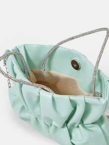 SHEIN Belle 女士斜背包,適用於女孩、女性、大學生、新娘、伴娘、嘉賓,適用於派對、舞會、婚禮 - 綠色 - 查看 4