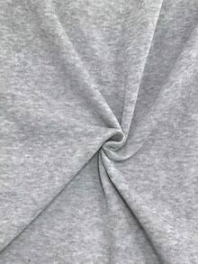 歐美服飾秋冬時尚修身燈籠袖圓領保暖休閒時尚街頭簡約衛衣洋裝 - 淺灰色 - 查看 5