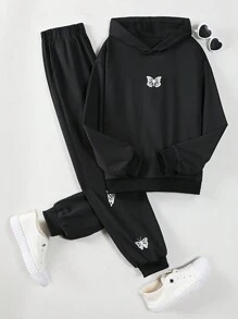 In bướm Hoodie & - màu đen - Xem 1