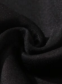 SHEIN EZwear Sudadera Con Capucha Impresa De Araña - Negro - Ver 5